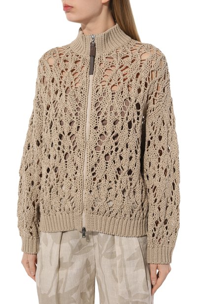 Хлопковый кардиган BRUNELLO CUCINELLI, арт. M8E387606, фото 3