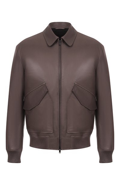 Мужской кожаный бомбер MVST, арт. 54205/48-56