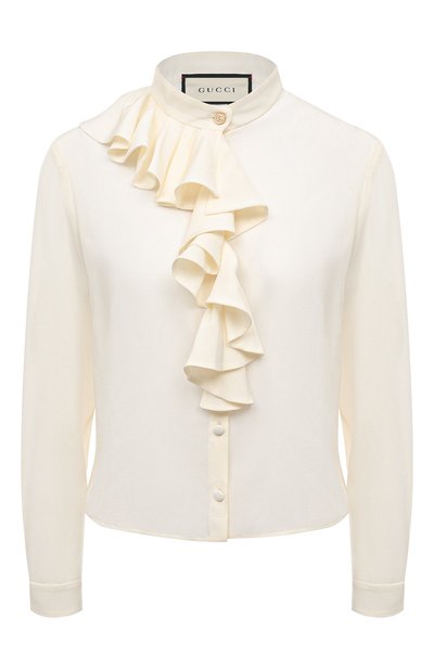 Шелковая блузка GUCCI, арт. 642439 ZAAOG, фото 1