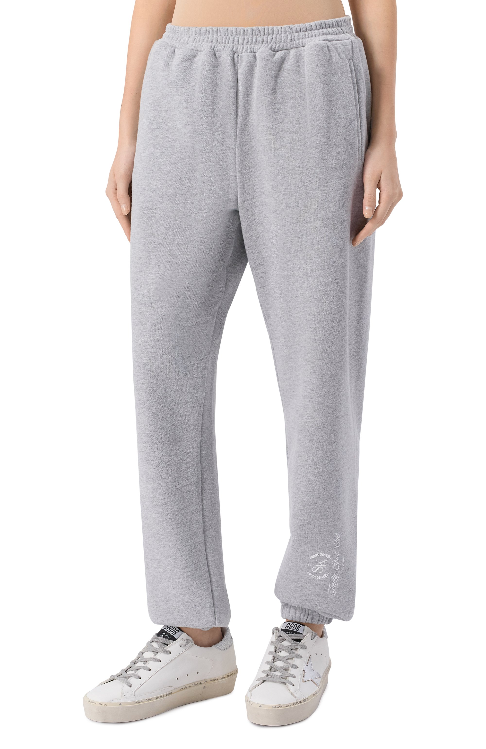 Хлопковый костюм SASHA KIM серого цвета по цене 43900 руб., арт. SK-00001687, фото 4 Хлопковый костюм SASHA KIM, арт. SK-00001687, фото 4