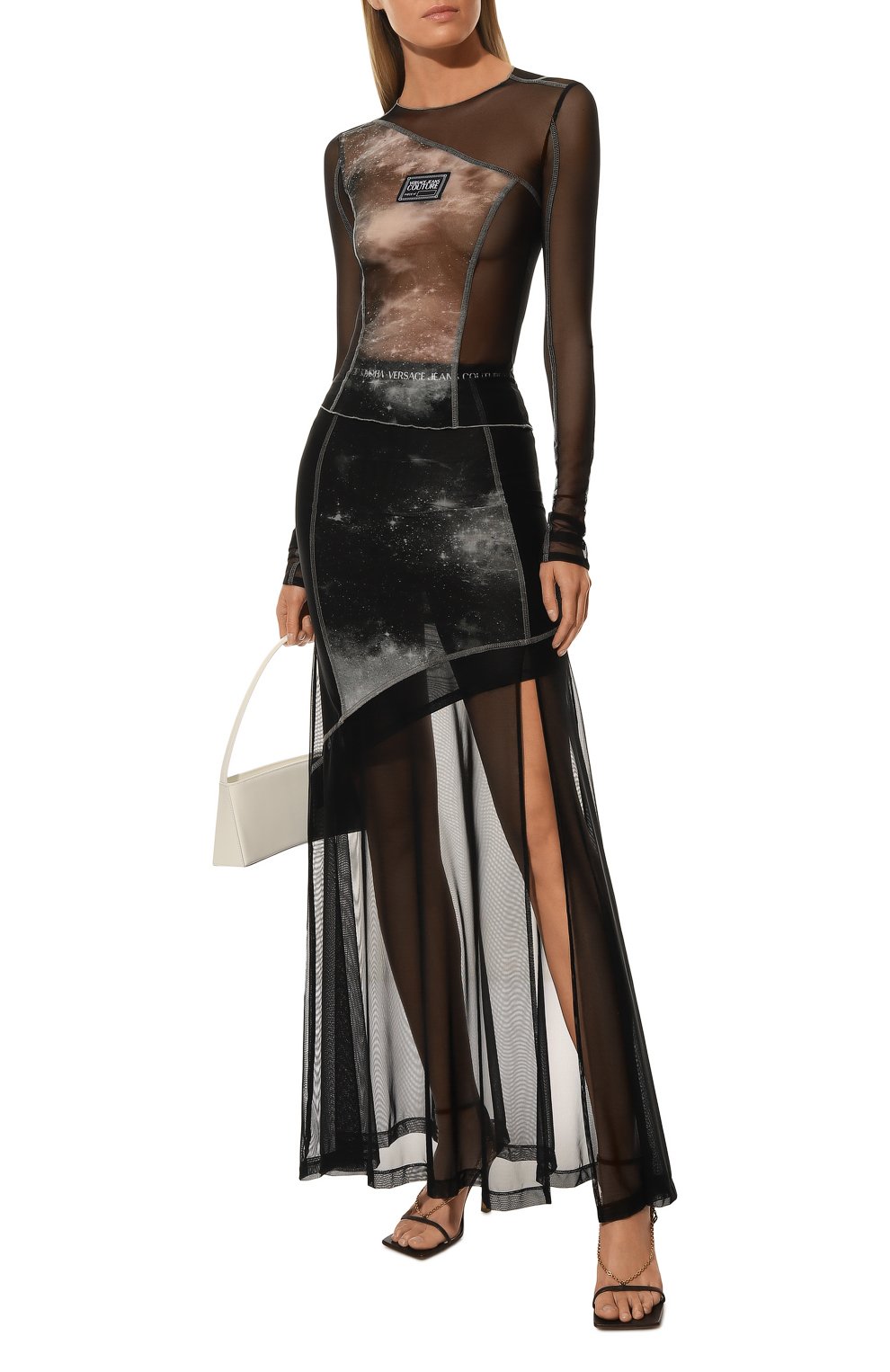 Топ VERSACE JEANS COUTURE, арт. 73HAH206-73DP206 TULLE ST PRINT SPACE/JS107, фото 2