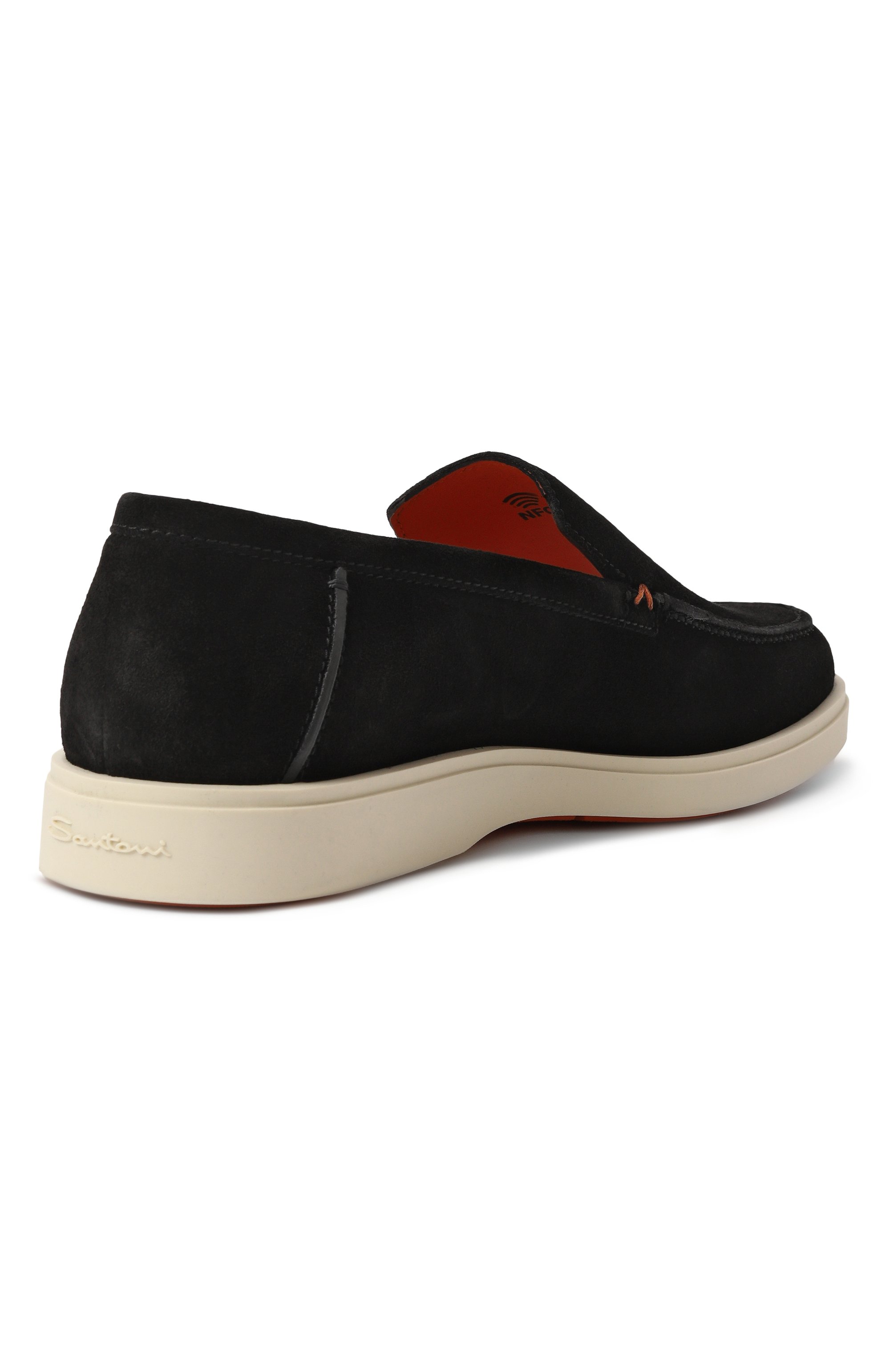 Замшевые лоферы detroit SANTONI, арт. MGDG17824TICBGEX, фото 5