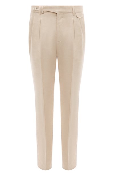 Мужские брюки изо льна и шерсти BRUNELLO CUCINELLI, арт. MW494E1920