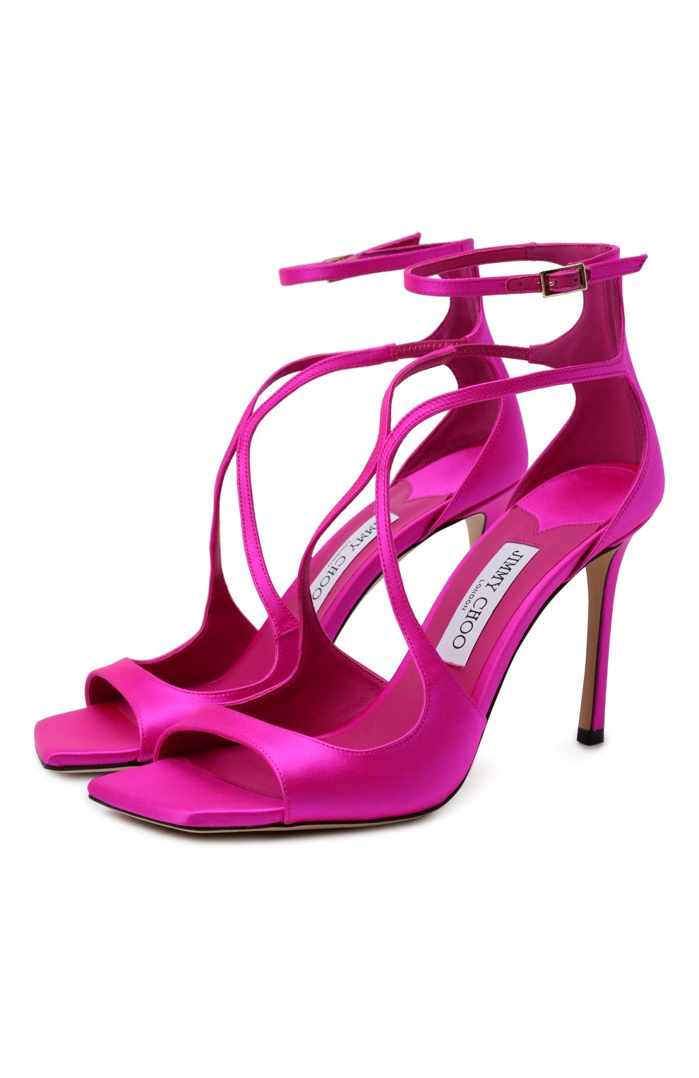 Текстильные босоножки azia 95 JIMMY CHOO, �арт. AZIA 95/SAT, фото 1