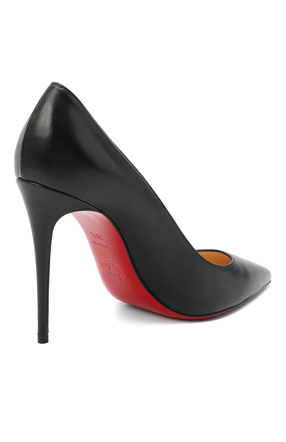 Кожаные туфли kate 100 CHRISTIAN LOUBOUTIN черного цвета по цене 49550 руб., арт. kate 100 nappa shiny, фото 4 Кожаные туфли kate 100 CHRISTIAN LOUBOUTIN, арт. kate 100 nappa shiny, фото 4
