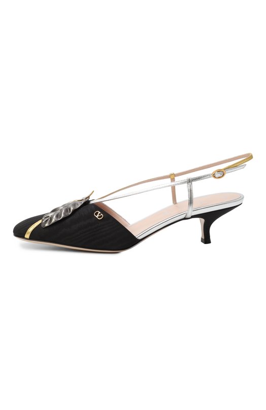 Текстильные туфли Foliefoliage 45 Valentino 6W2S0LI7/EMJ Чёрный  6W2S0LI7/EMJ Фото 4