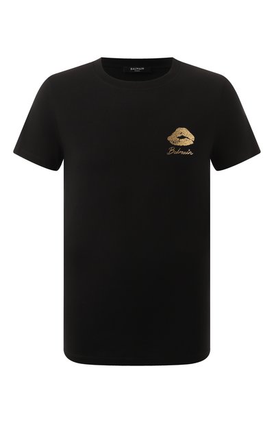 Мужская хлопковая футболка BALMAIN, арт. DH0EF000/GE09
