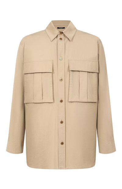 Мужская хлопковая рубашка BALMAIN, арт. GH1HS535/CG43