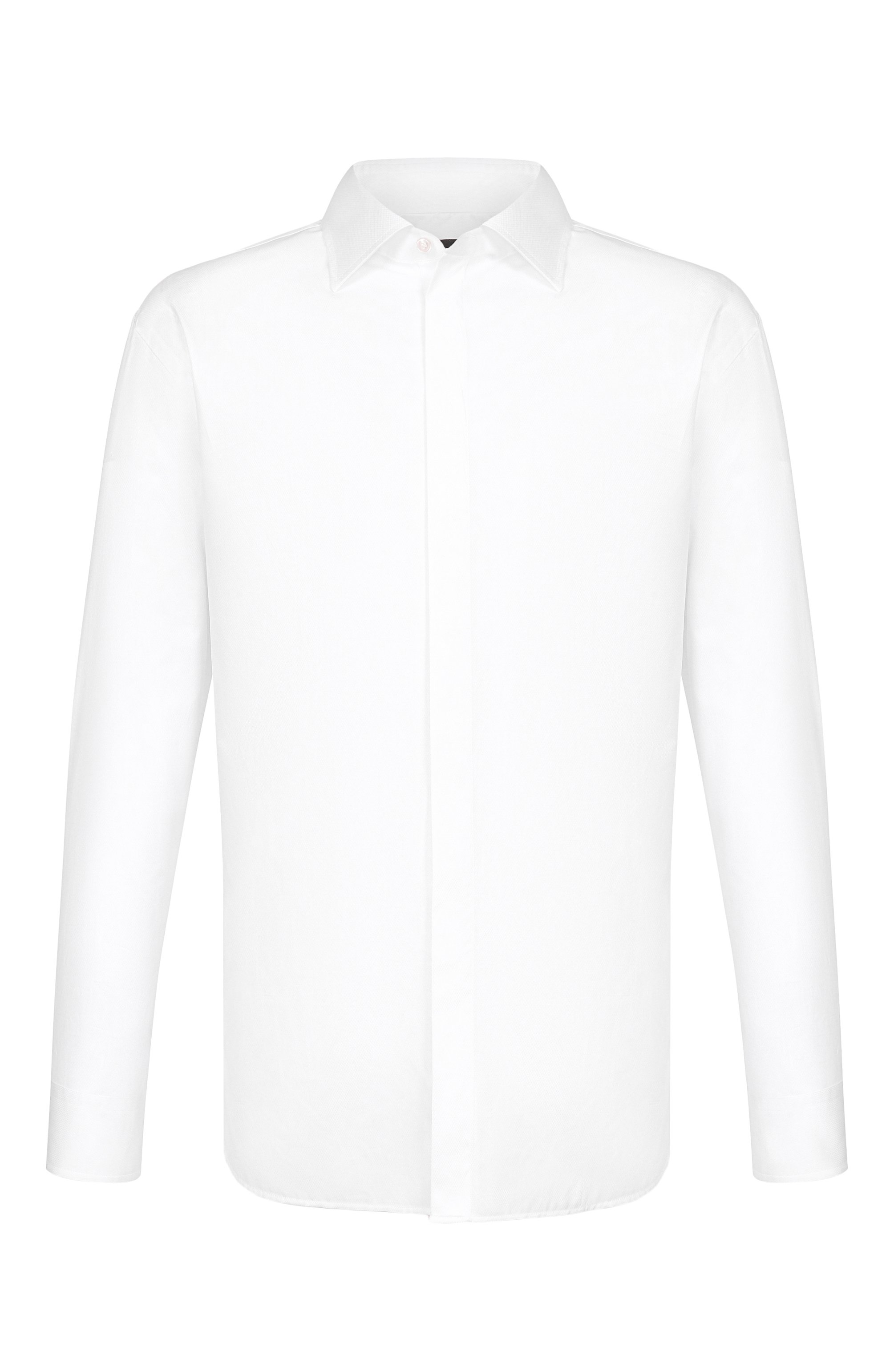 Хлопковая сорочка GIORGIO ARMANI белого цвета по цене 84350 руб., арт. GM003599/TE11188, фото 1 Хлопковая сорочка GIORGIO ARMANI, арт. GM003599/TE11188, фото 1