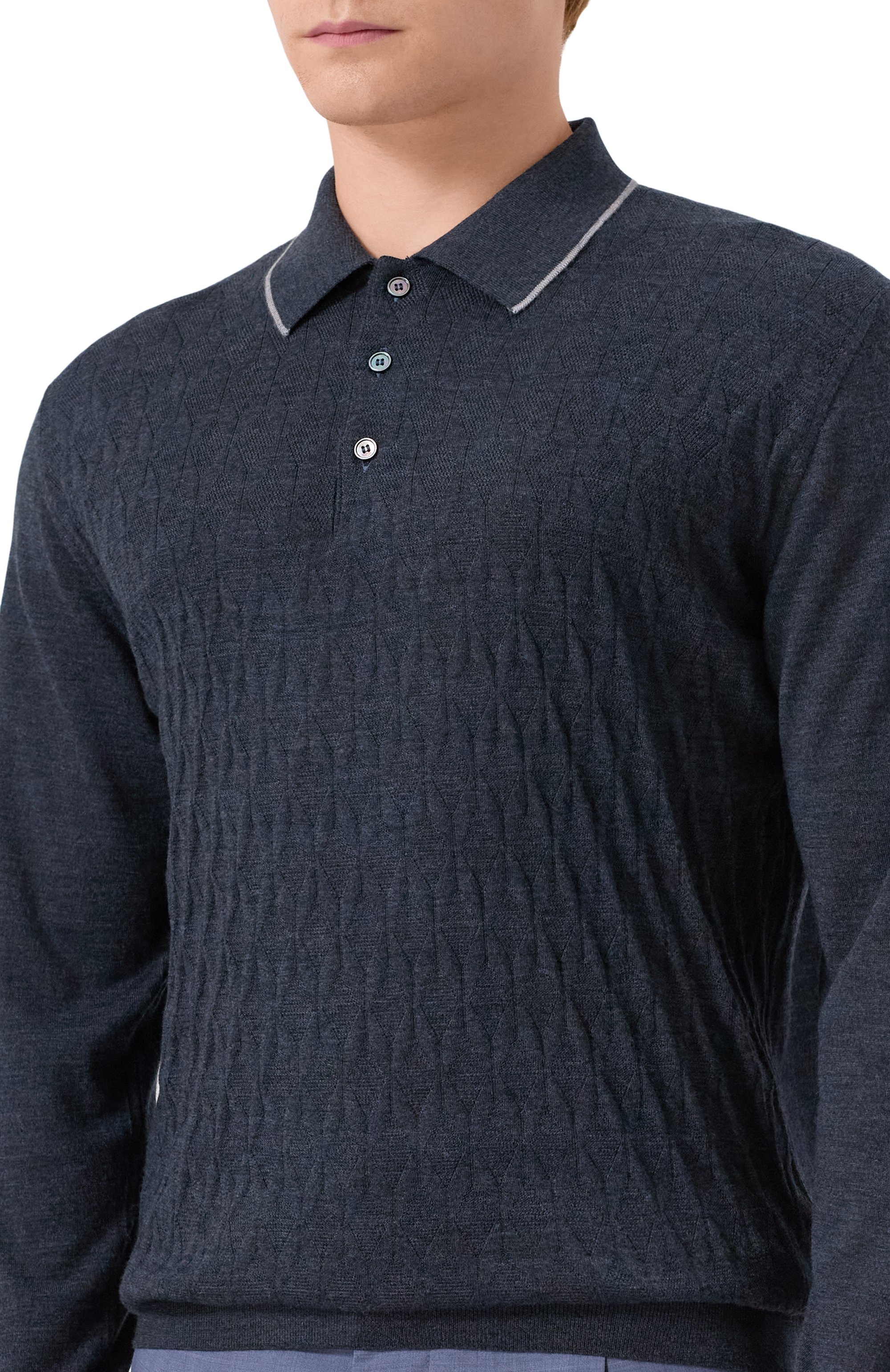 Шерстяное поло FEDELI, арт. MU006427, фото 5