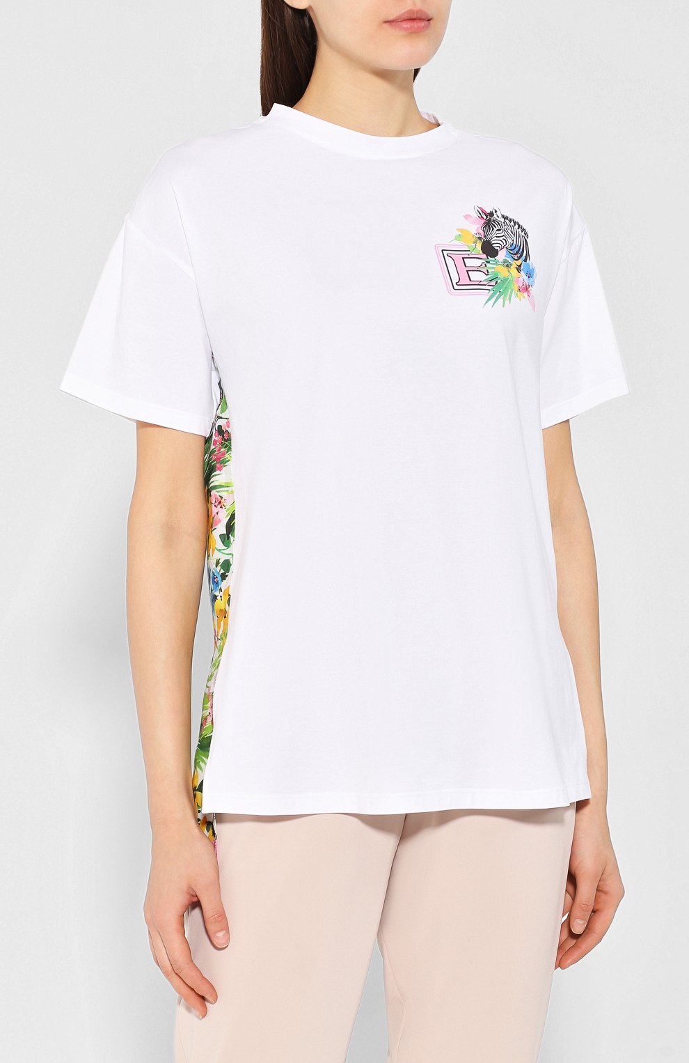 Футболка из смеси хлопка и вискозы ERMANNO ERMANNO SCERVINO, арт. 44 T TS11 JVC, фото 3