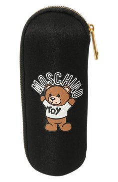 Женский складной зонт MOSCHINO черного цвета, арт. 8351-SUPERMINI | Фото 5 (Материал: Текстиль, Синтетический мате�риал, Металл; Нос: Не проставлено; Материал сплава: Проставлено)