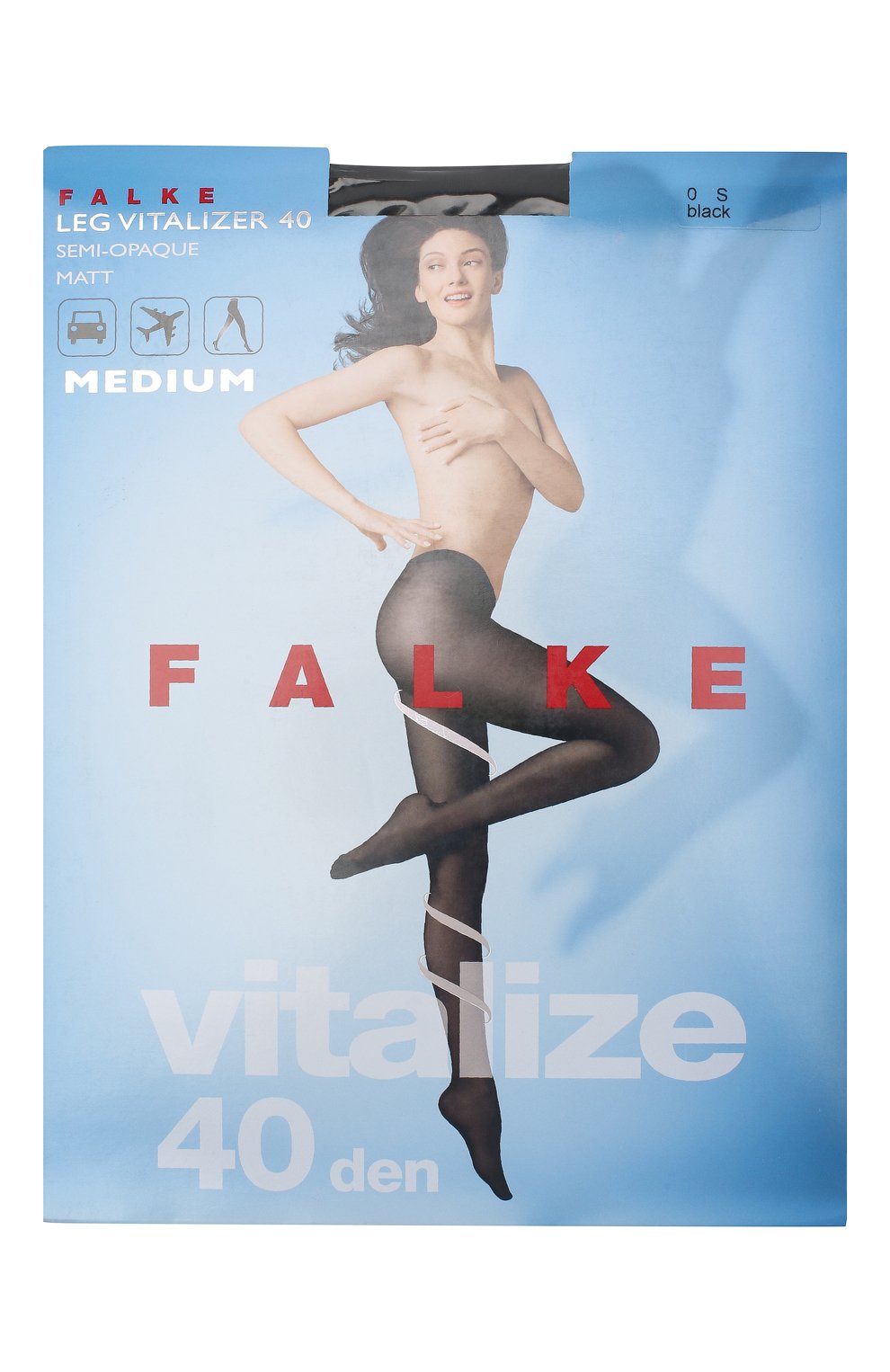 Колготки FALKE черного цвета по цене 3640 руб., арт. 40594_, фото 1 Колготки FALKE, арт. 40594_, фото 1