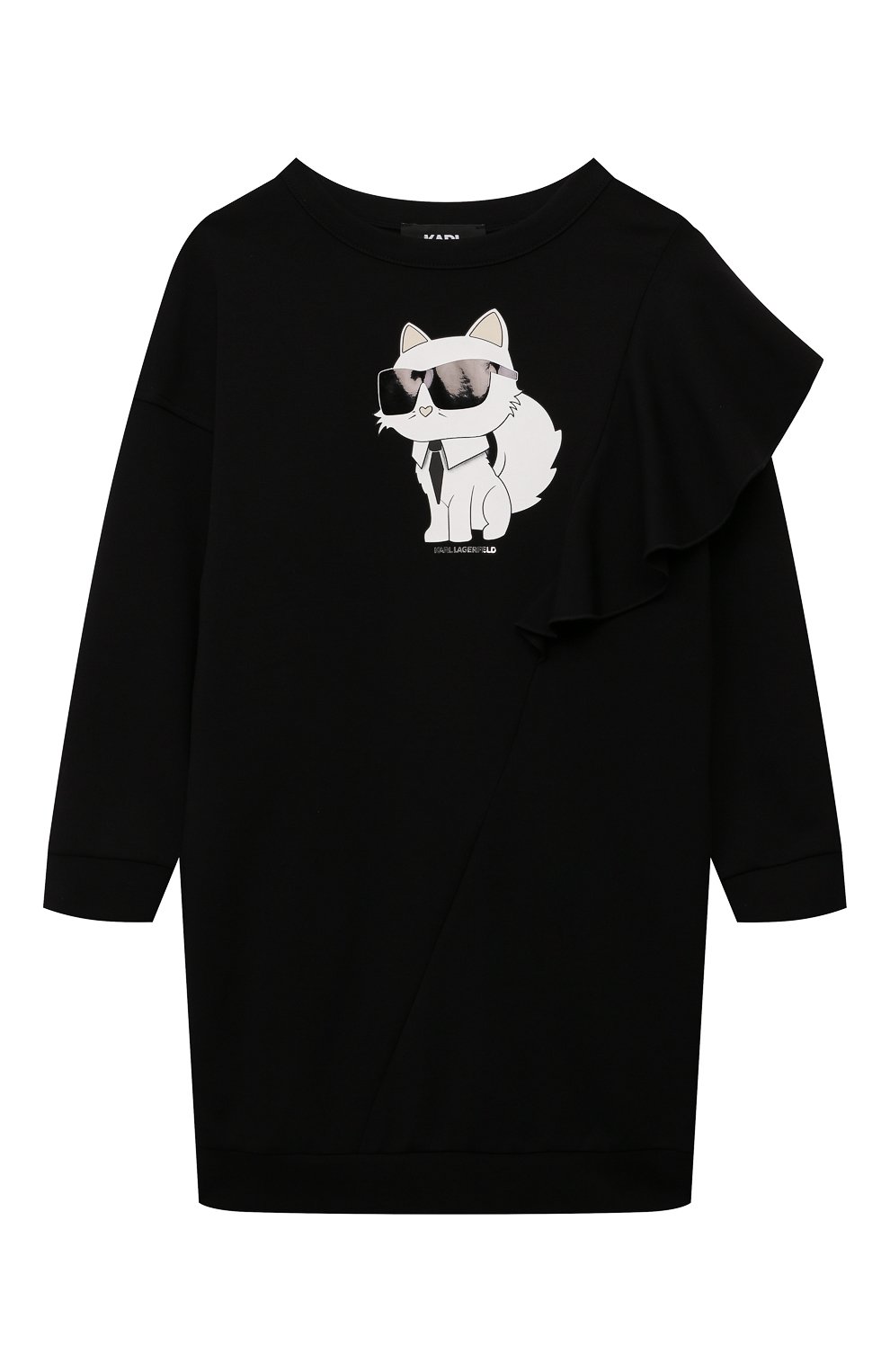 Хлопковое платье KARL LAGERFELD KIDS, арт. Z30181, фото 1