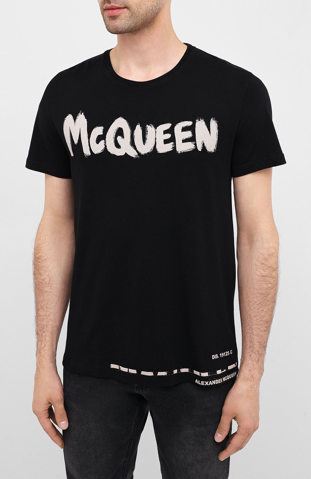 Хлопковая футболка ALEXANDER MCQUEEN, арт. 622104/QPZ57, фото 3