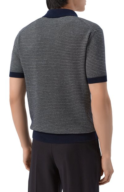 Хлопковое поло CORNELIANI темно-синего цвета по цене 71650 руб., арт. 27M564/2725119, фото 4 Хлопковое поло CORNELIANI, арт. 27M564/2725119, фото 4