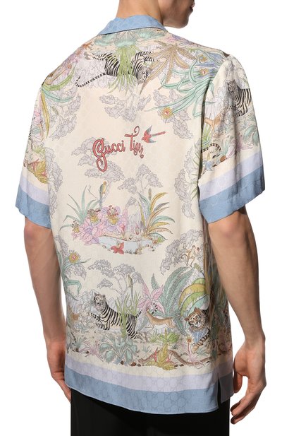 Шелковая рубашка GUCCI, арт. 685929/ZAIKL, фото 4
