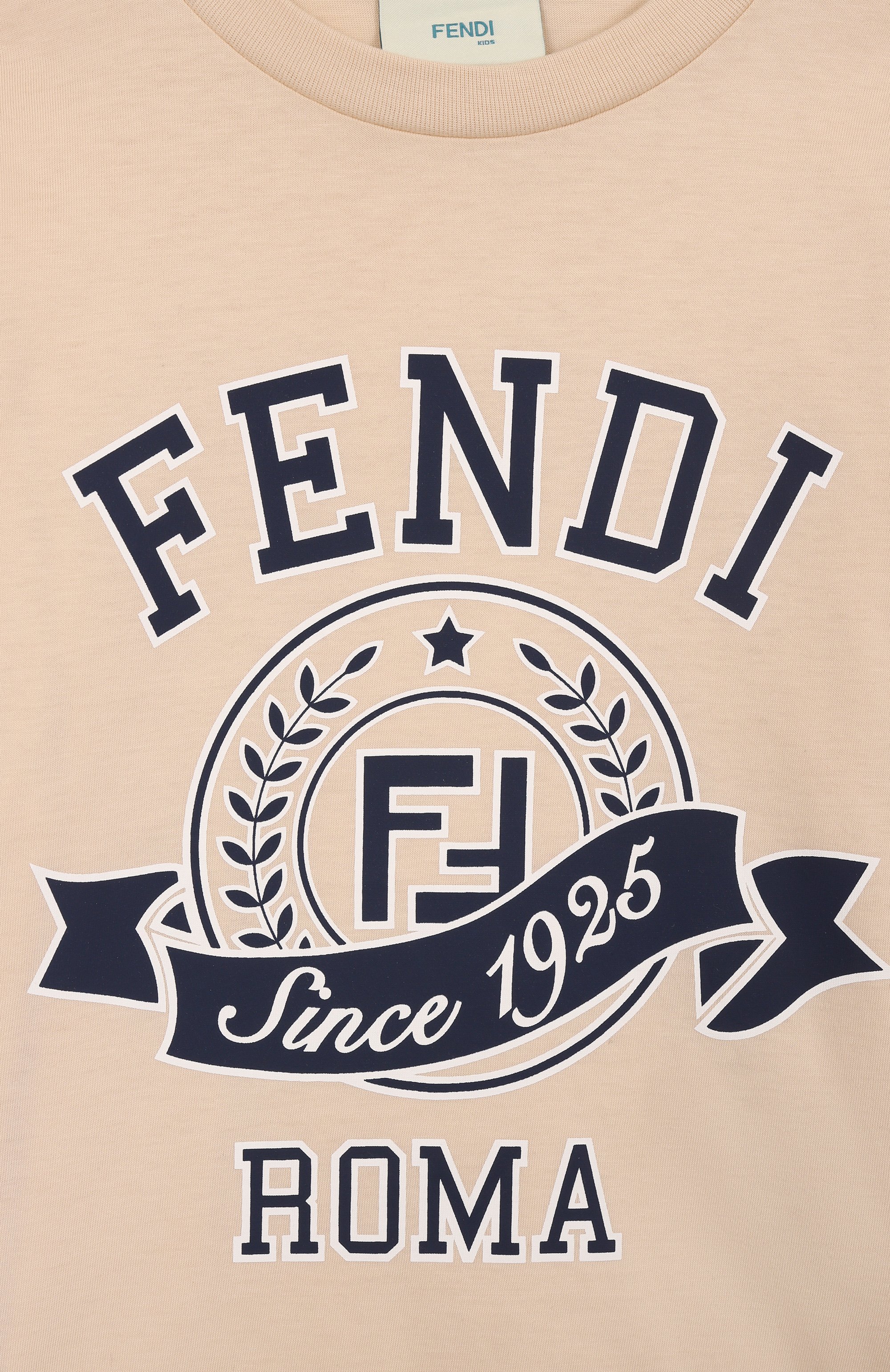 Хлопковая футболка FENDI, арт. JUI164/7AJ/8-12+, фото 3