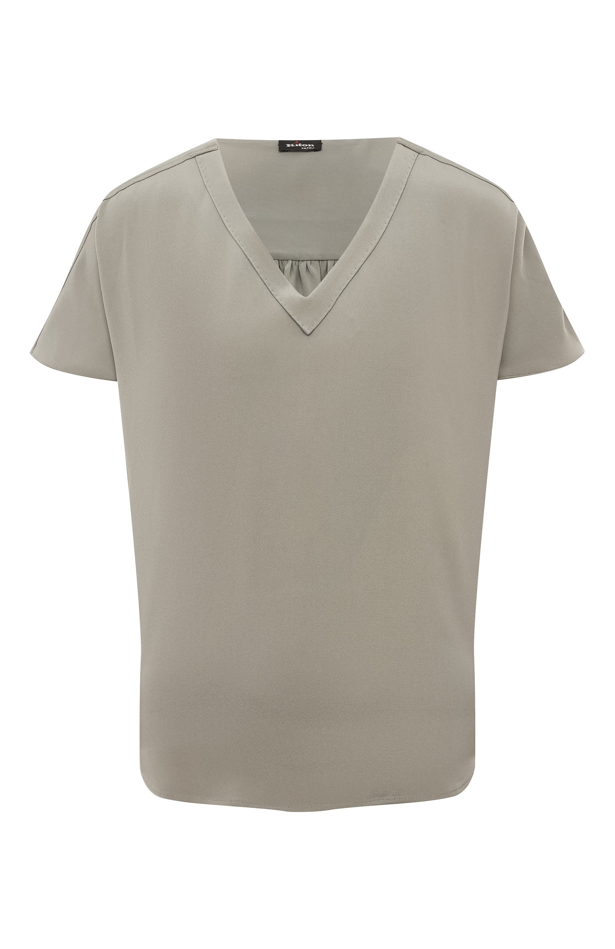 Шелковая футболка KITON, арт. D47454K0977A, фото 1