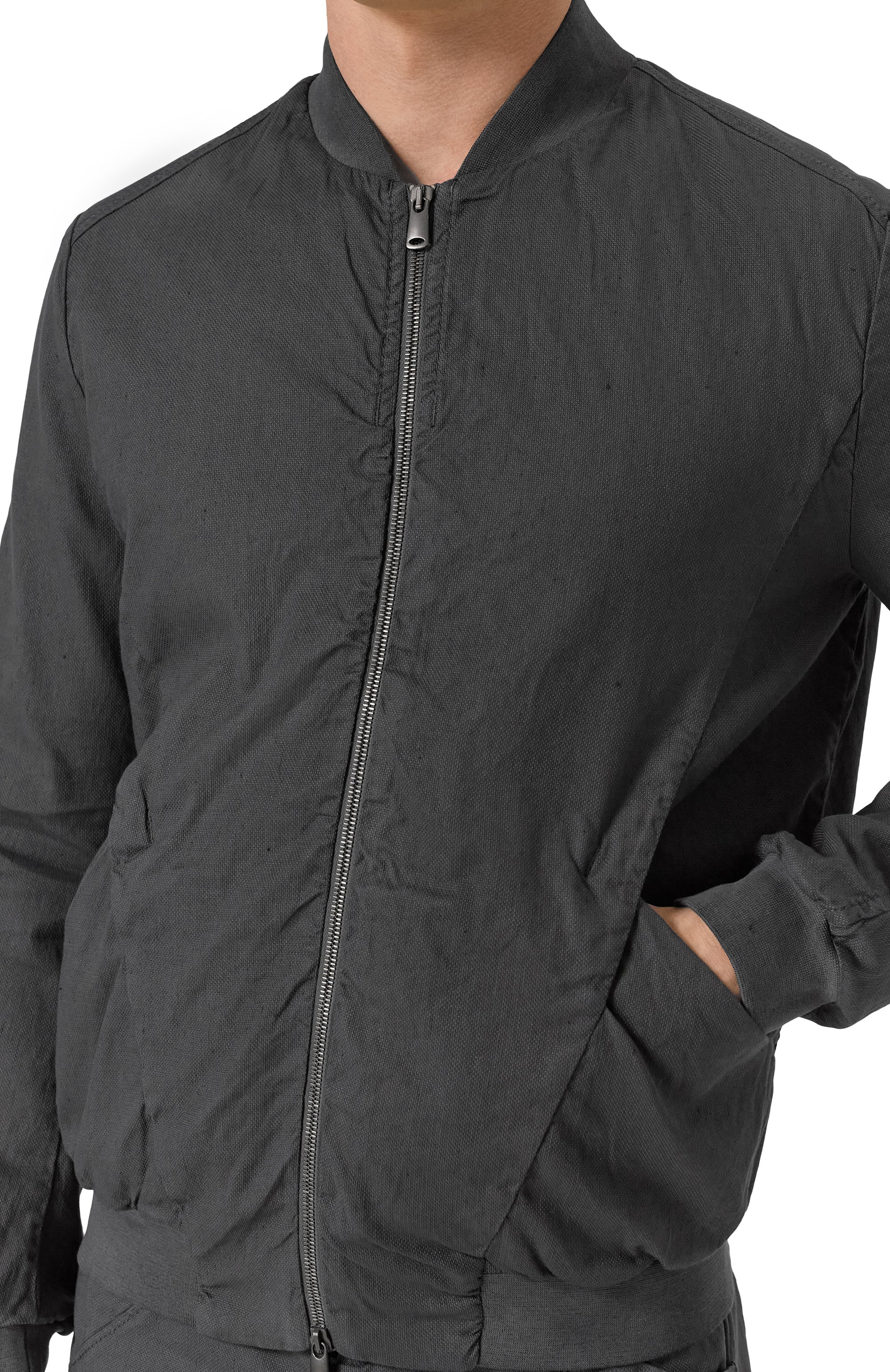 Бомбер из хлопка и льна TRANSIT, арт. CFUTRZE145, фото 5