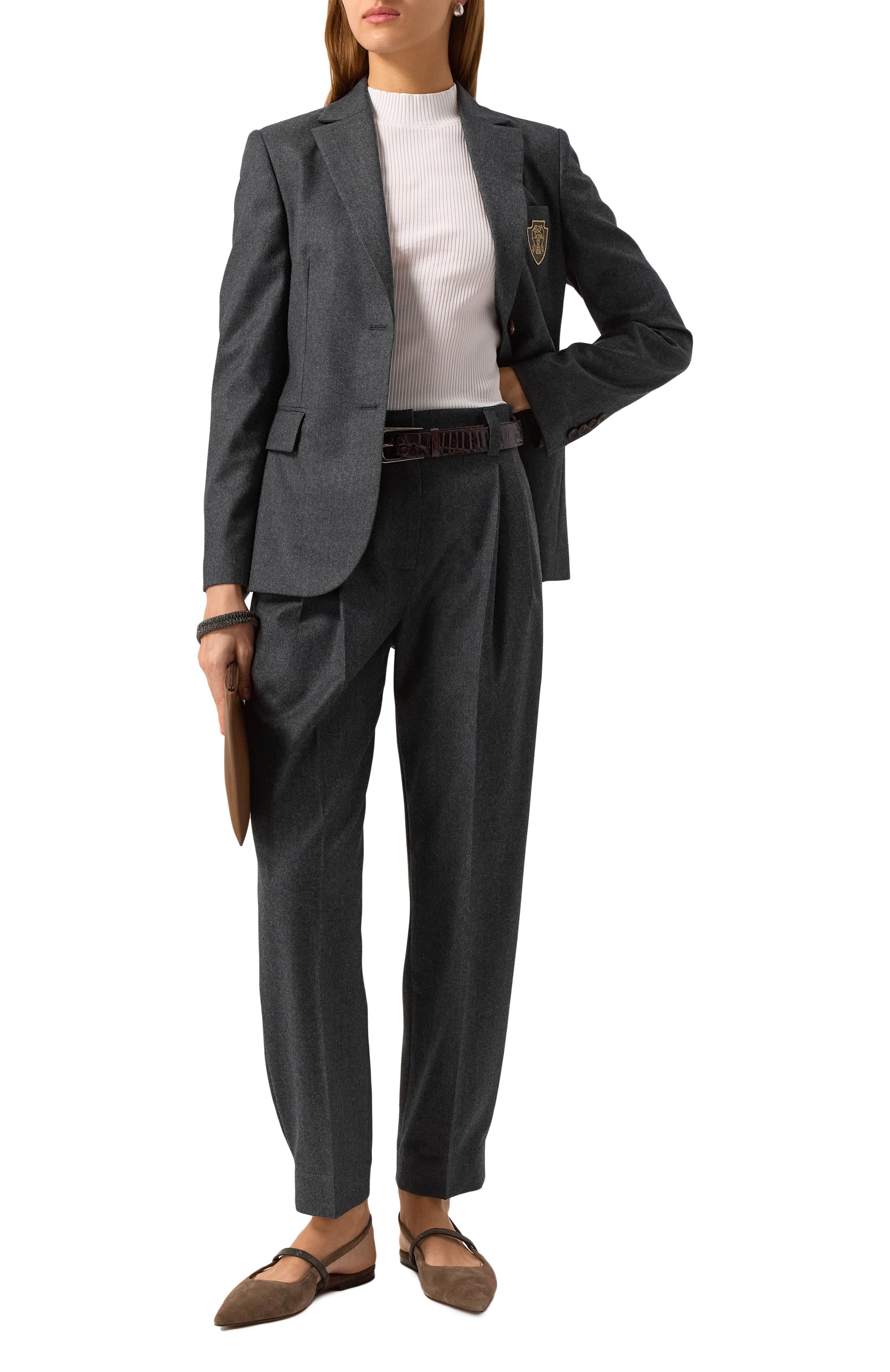 Хлопковый пуловер BRUNELLO CUCINELLI, арт. MP990BM114, фото 2