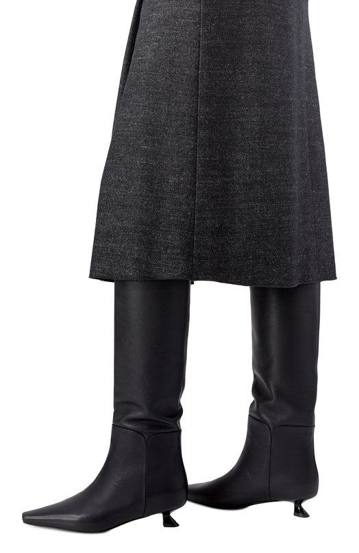 Кожаные сапоги Olympe 3JUIN 326W9001.F.1245997 Чёрный  326W9001.F.1245997 Фото 2