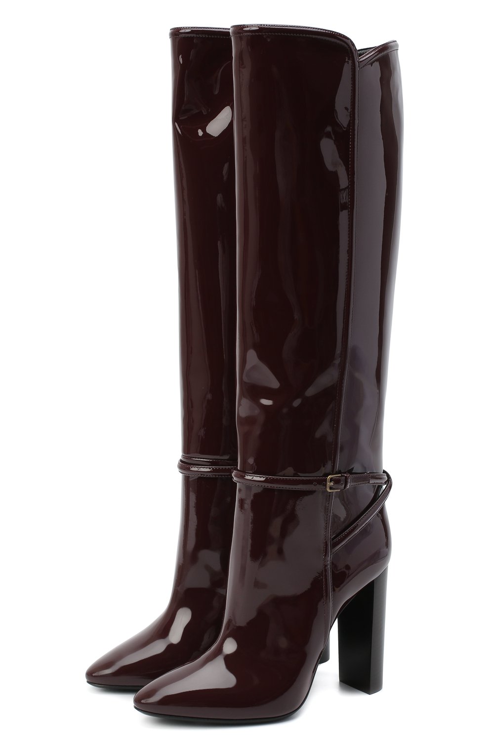 Кожаные сапоги 76 SAINT LAURENT, арт. 633727/1TV00, фото 1