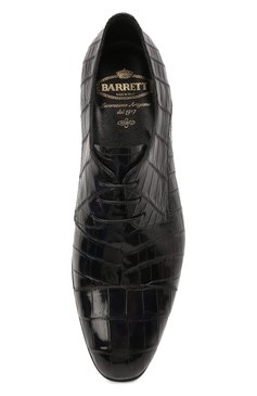 Дерби из кожи крокодила BARRETT, арт. 221U066.1/C0CC0DRILL0 CREAM/CNIL, фото 1