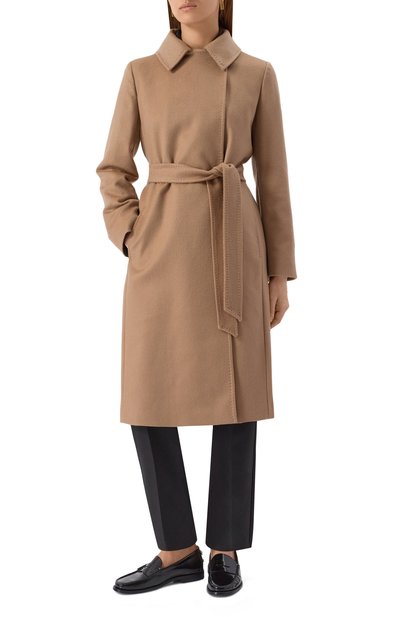 Кашемировое пальто MAX MARA STUDIO бежевого цвета по цене 236500 руб., арт. C0LLAGE, фото 3 Кашемировое пальто MAX MARA STUDIO, арт. C0LLAGE, фото 3