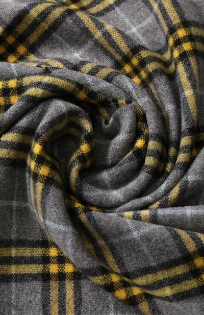 Кашемировый шарф в клетку с бахромой BURBERRY, арт. 4075210, фото 2