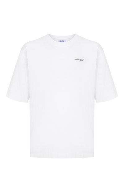 Мужская хлопковая футболка OFF-WHITE, арт. 0MAA120F25JER00M