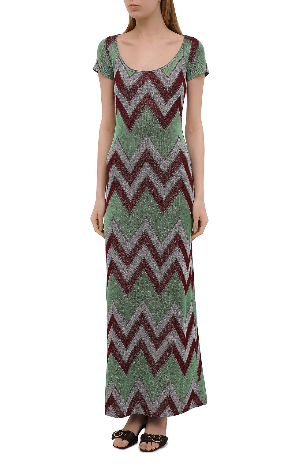 Платье из хлопка и вискозы M MISSONI, арт. 2DG00595/2J005M, фото 3