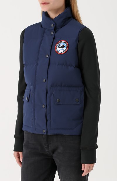 Пуховый стеганый жилет с логотипом бренда ARCTIC EXPLORER, арт. INDIG_NAVY_W, фото 3