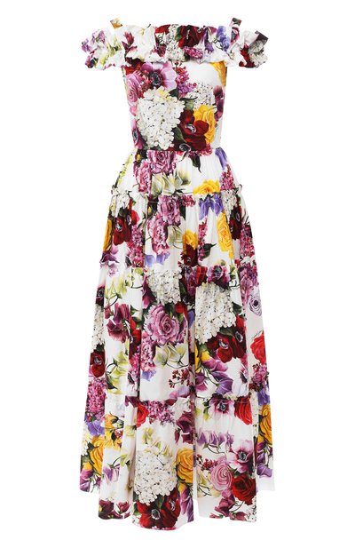Женское хлопковое платье DOLCE & GABBANA, арт. F6804T/GDL71