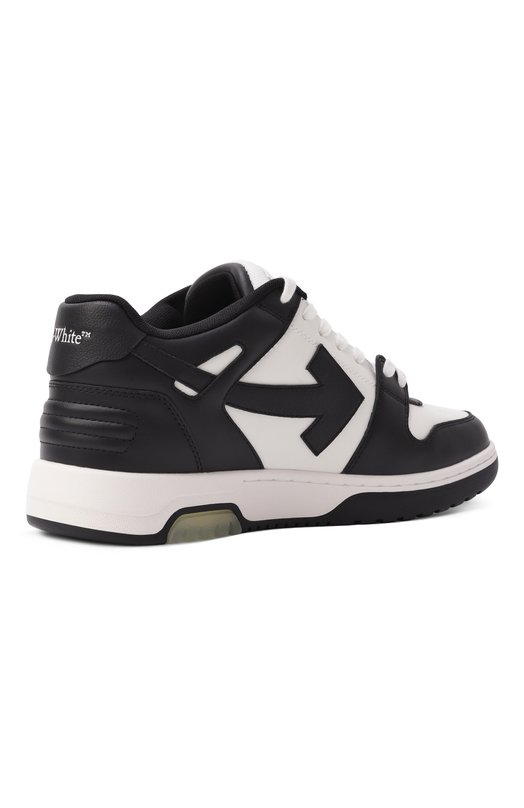 Кожаные кеды Out of Office Off-White 0MIA189C99LEA007 Чёрно-белый  0MIA189C99LEA007 Фото 5
