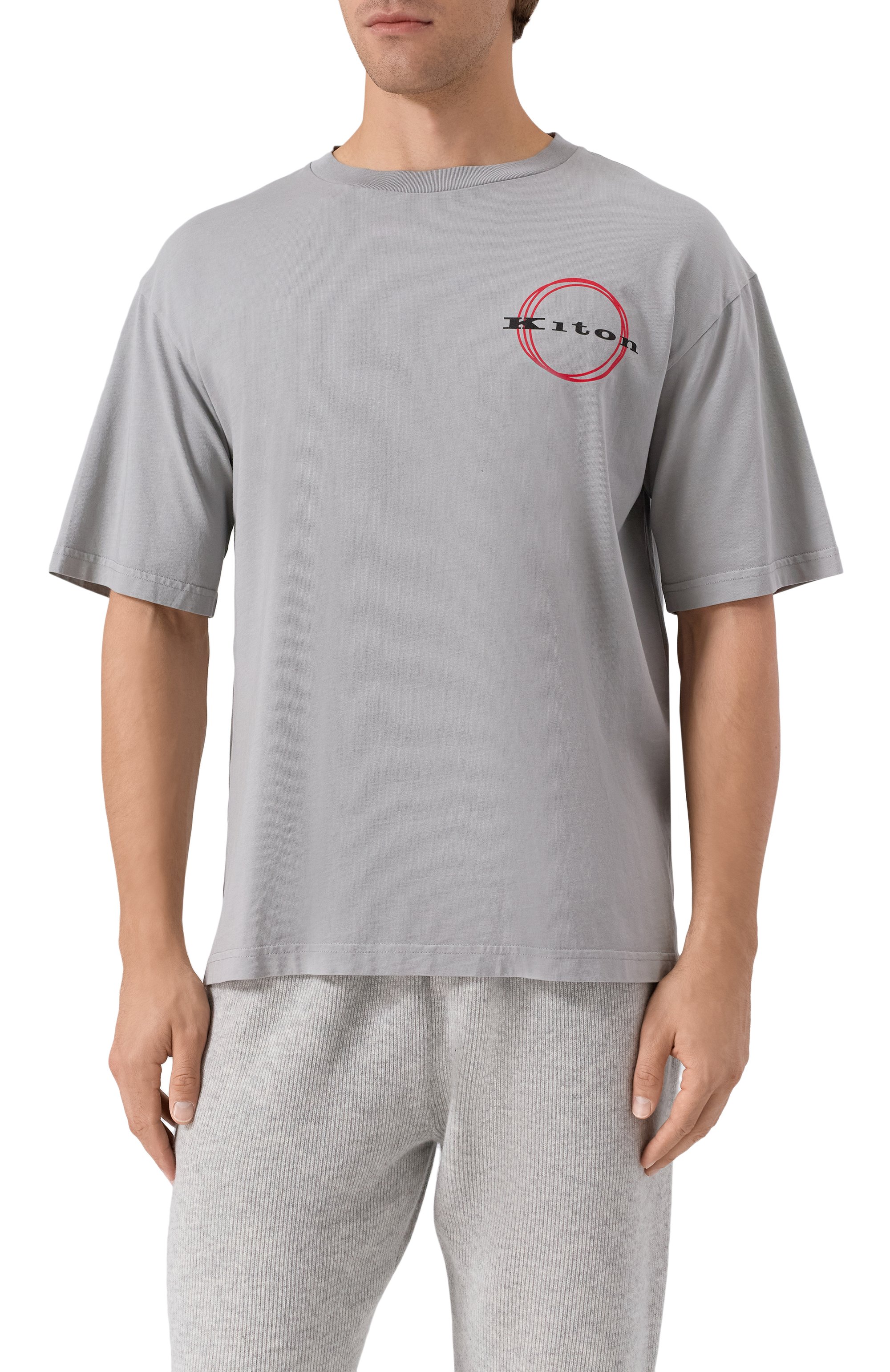 Хлопковая футболка KITON, арт. UMK042101, фото 3
