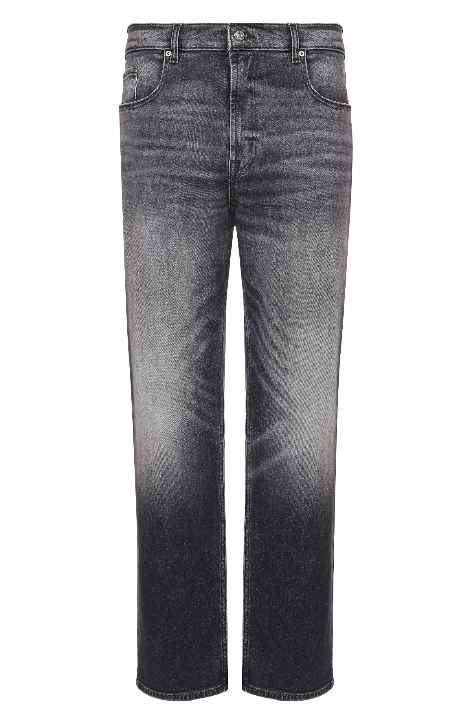 Джинсы straight 7 FOR ALL MANKIND серого цвета по цене 29950 руб., арт. 7TD80A21-911, фото 1 Джинсы straight 7 FOR ALL MANKIND, арт. 7TD80A21-911, фото 1