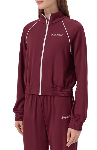 Толстовка SPORTY AND RICH бордового цвета по цене 38600 руб., арт. JA06675326RE45, фото 3 Толстовка SPORTY AND RICH, арт. JA06675326RE45, фото 3