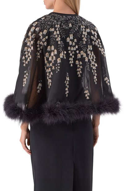 Шелковая накидка VALENTINO, арт. 8B3CG4N6/1C8, фото 4