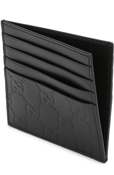 Кожаный чехол для кредитных карт с тиснением signature GUCCI черного цвета по цене 19950 руб., арт. 524787/CWC10, фото 3 Кожаный чехол для кредитных карт с тиснением signature GUCCI, арт. 524787/CWC10, фото 3