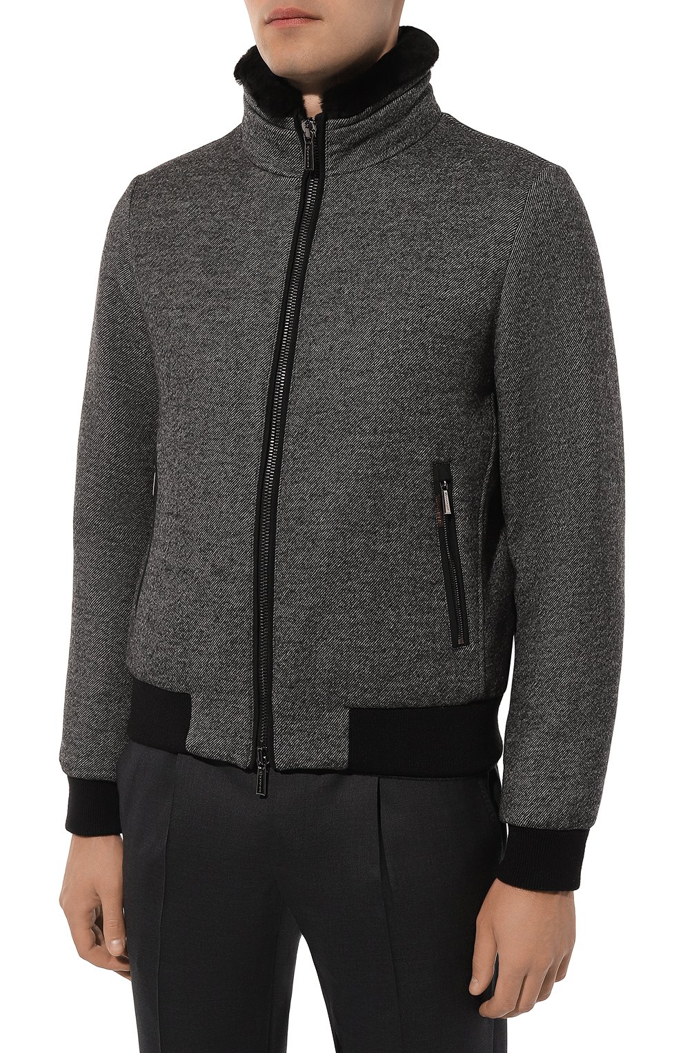 Пуховый бомбер bellati-lp с воротником из ягненка MOORER, арт. ITALLE-LP, фото 3