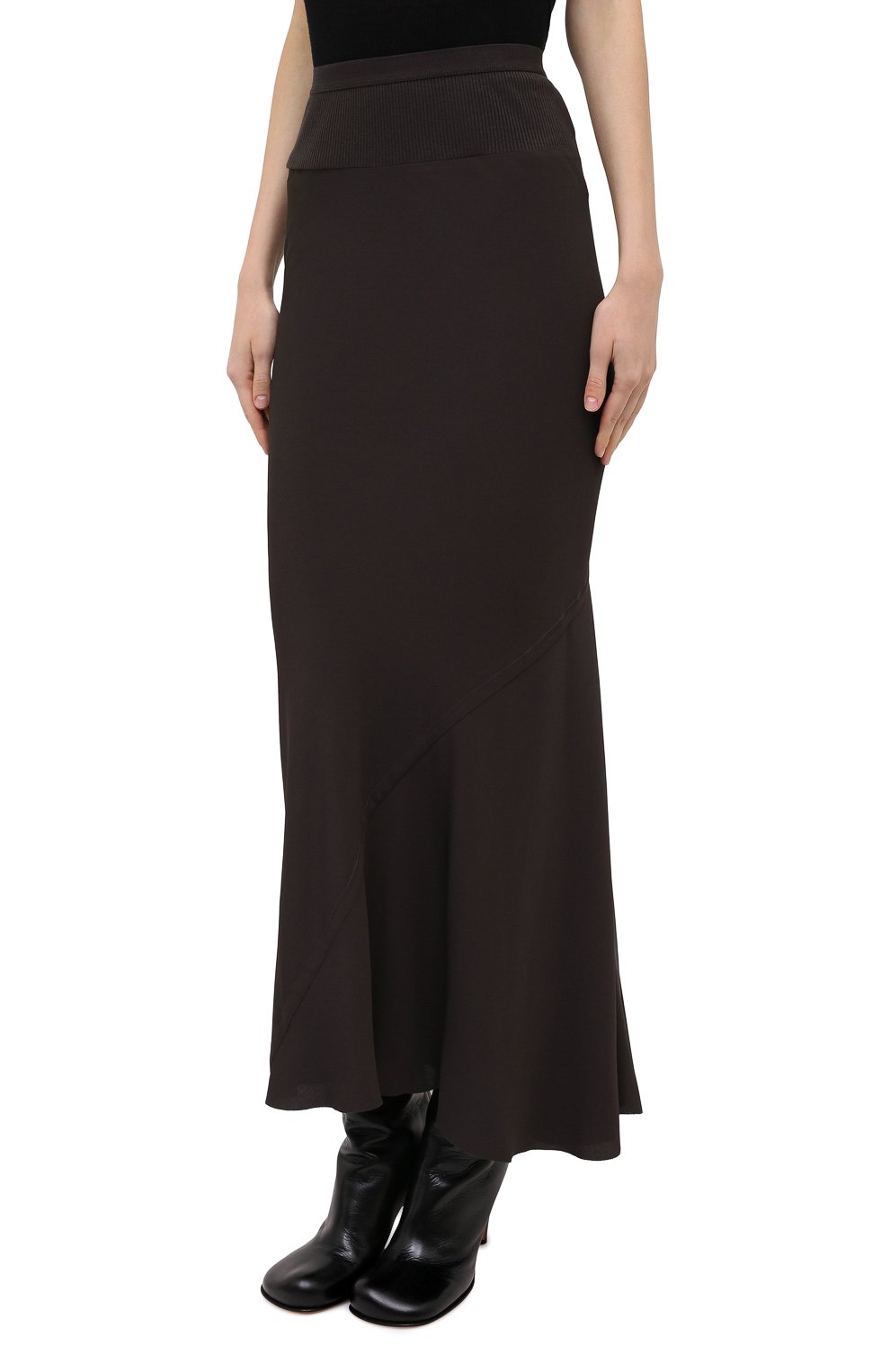 Юбка RICK OWENS серого цвета по цене 55450 руб., арт. RP20F2334/CC, фото 4 Юбка RICK OWENS, арт. RP20F2334/CC, фото 4