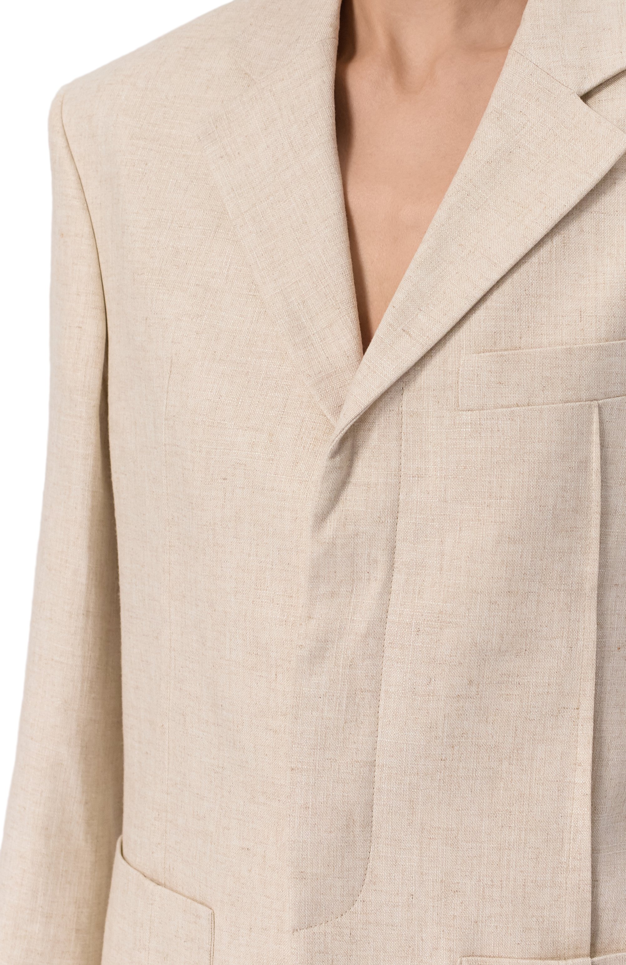 Жакет из вискозы и льна JACQUEMUS, арт. 22E/213JA101-1358, фото 5