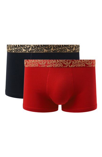 Мужские комплект из двух боксеров EMPORIO ARMANI разноцветного цвета, арт. 111210/4F598 | Фото 1 (Материал сплава: Проставлено; Нос: Не проставлено)