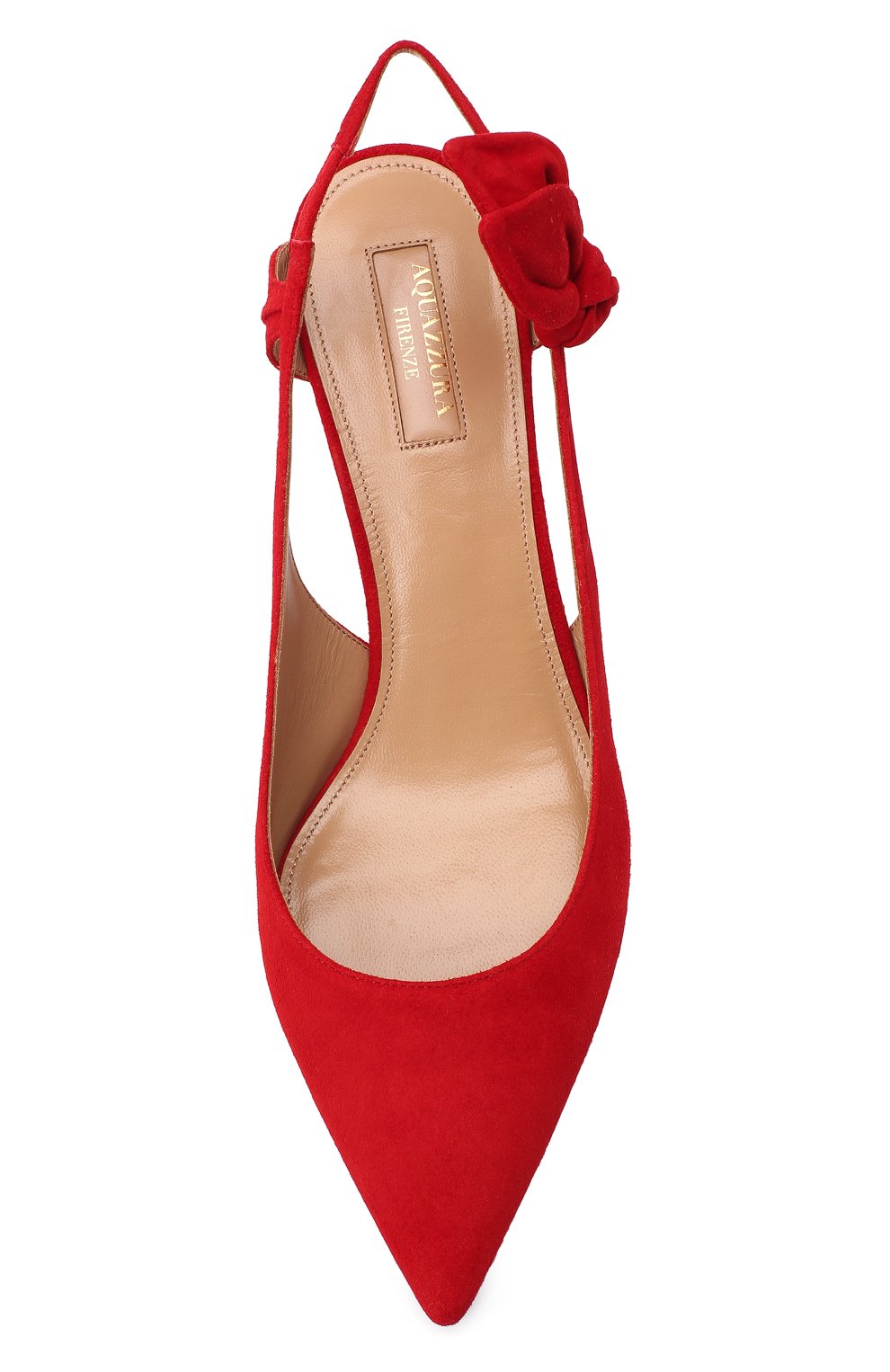 Замшевые туфли drew 60 AQUAZZURA, арт. DRWMIDP0-SUE-F00, фото 5