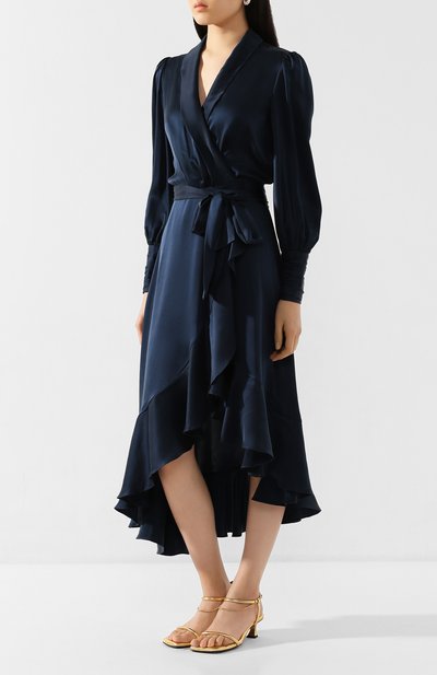 Атласное платье ZIMMERMANN, арт. 8066DRWAV, фото 3