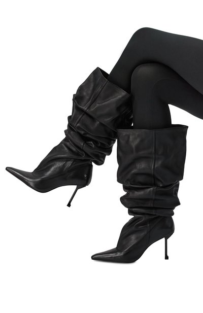 Кожаные сапоги vern 90 NAKED WOLFE черного цвета по цене 75000 руб., арт. VERN/PLT, фото 2 Кожаные сапоги vern 90 NAKED WOLFE, арт. VERN/PLT, фото 2