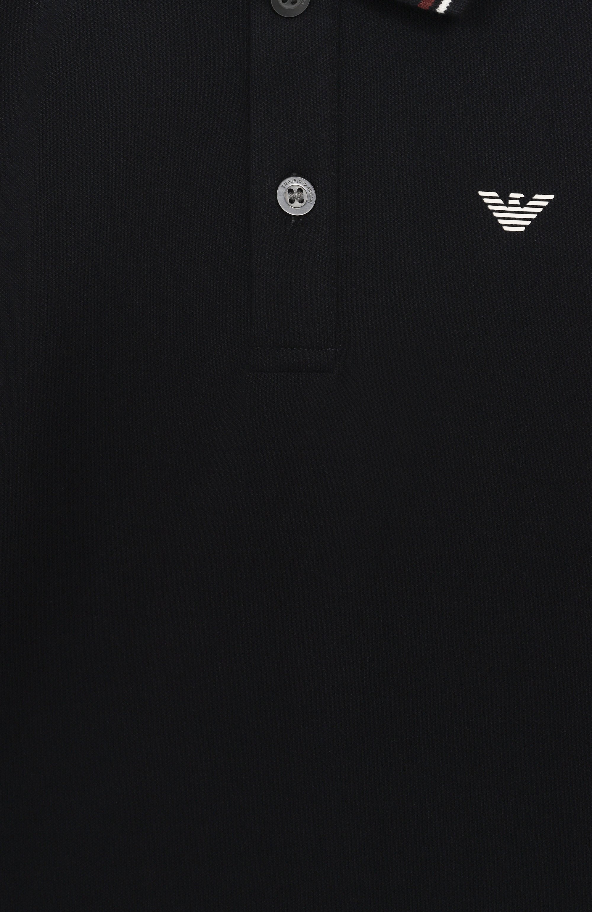 Хлопковое поло EMPORIO ARMANI, арт. 8N4FB3/1JPTZ, фото 3