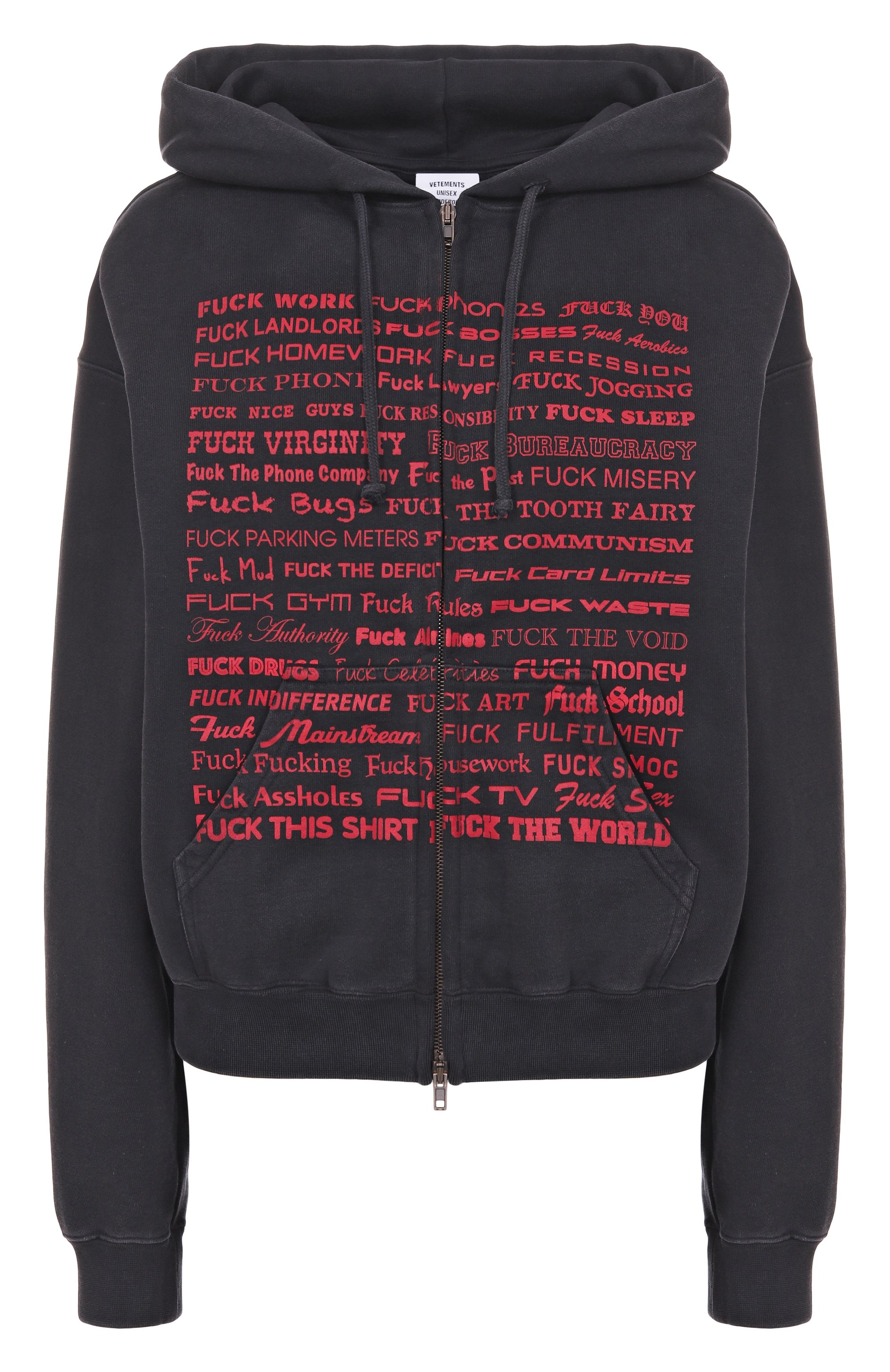 Хлопковая толстовка VETEMENTS, арт. UH76ZU660B, фото 1