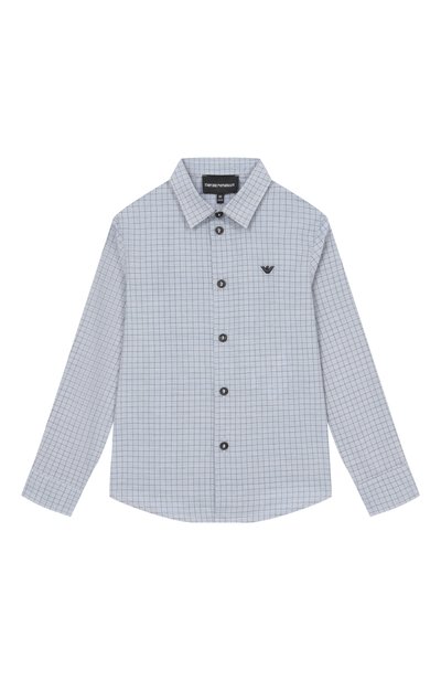 Хлопковая рубашка EMPORIO ARMANI, арт. EB001426/AF25922